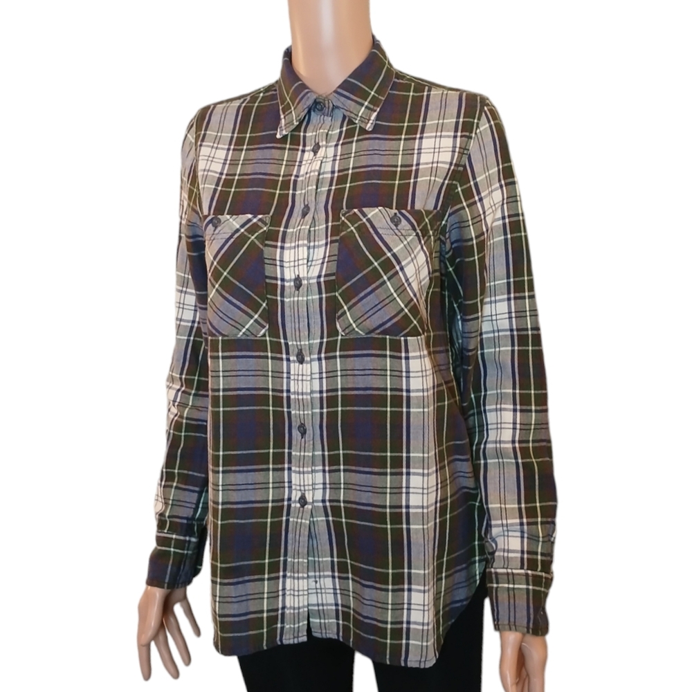 Ralph Lauren RL utility  Denim & Supply Shirt Blouse Flannel Size S/P  cotton